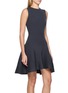 Front View - Click To Enlarge - ALAÏA - Rib Knit Skater Dress