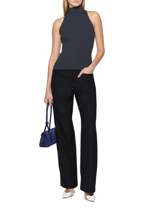 Figure View - Click To Enlarge - ALAÏA - Halter Neck Rib Knit Top