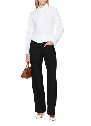 Figure View - Click To Enlarge - ALAÏA - Point Collar Shirt