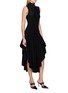 Front View - Click To Enlarge - ALAÏA - Turtleneck Knit Triangle Dress