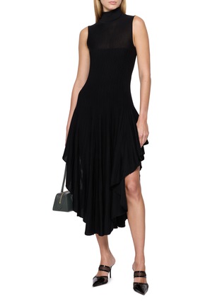 Figure View - Click To Enlarge - ALAÏA - Turtleneck Knit Triangle Dress