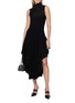Figure View - Click To Enlarge - ALAÏA - Turtleneck Knit Triangle Dress