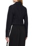 Back View - Click To Enlarge - ALAÏA - Dark Wash Denim Biker Jacket