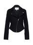 ALAÏA Dark Wash Denim Biker Jacket