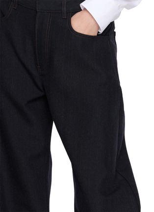  - ALAÏA - Round Leg Wool Denim Pants
