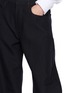  - ALAÏA - Round Leg Wool Denim Pants