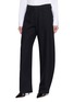 Front View - Click To Enlarge - ALAÏA - Round Leg Wool Denim Pants