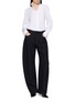 Figure View - Click To Enlarge - ALAÏA - Round Leg Wool Denim Pants