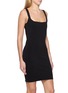 Front View - Click To Enlarge - ALAÏA - Square Neck Body Con Mini Dress