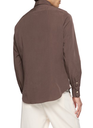 Back View - Click To Enlarge - ELEVENTY - Spread Collar Shirt