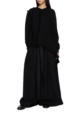 Figure View - Click To Enlarge - YA YI - Prayer Fringe Knit Sweater
