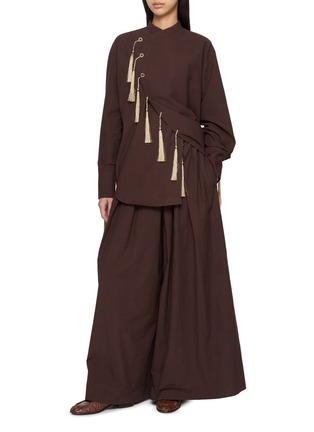 Figure View - Click To Enlarge - YA YI - Chupa Tassel Shirt