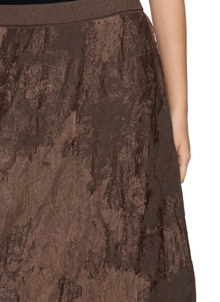  - YA YI - Chime Steel Jacquard Asymmetrical Maxi Skirt
