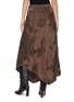 Back View - Click To Enlarge - YA YI - Chime Steel Jacquard Asymmetrical Maxi Skirt