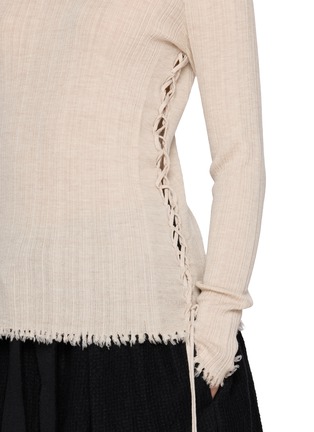  - YA YI - Turtleneck Braiding Knit Top