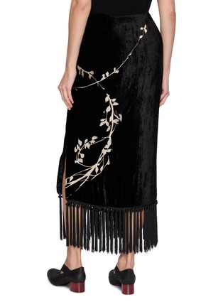 Back View - Click To Enlarge - YA YI - Bohdi Embroidered Maxi Skirt