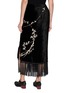 Back View - Click To Enlarge - YA YI - Bohdi Embroidered Maxi Skirt