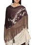 Front View - Click To Enlarge - YA YI - Bohdi Fringe Shawl