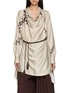 Main View - Click To Enlarge - YA YI - Bohdi Draped Shirt