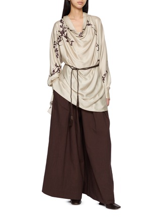 Figure View - Click To Enlarge - YA YI - Bohdi Draped Shirt