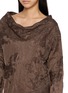  - YA YI - Chime Steel Jacquard Long Sleeve Top