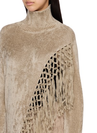  - YA YI - Mantra Asymmetrical Fringe Sweater
