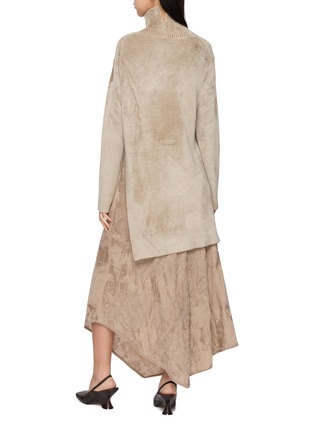 Back View - Click To Enlarge - YA YI - Mantra Asymmetrical Fringe Sweater