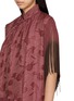 - YA YI - Cascade Fringe Qipao Maxi Dress
