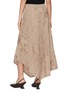 Back View - Click To Enlarge - YA YI - Chime Steel Jacquard Asymmetrical Maxi Skirt