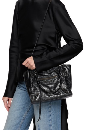 Front View - Click To Enlarge - BALENCIAGA - Mini Le City Leather Tote Bag