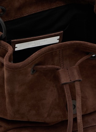Detail View - Click To Enlarge - BALENCIAGA - Le City Waxed Suede Backpack