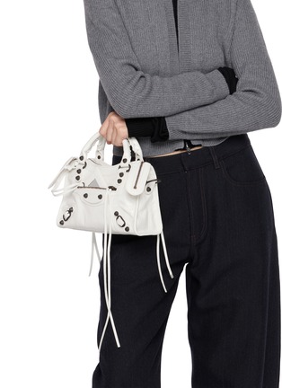 Front View - Click To Enlarge - BALENCIAGA - Mini Le City Leather Bag