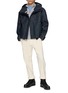 Figure View - Click To Enlarge - FUSALP - Hooded Multi Pocket Dark Wash Denim Jacket