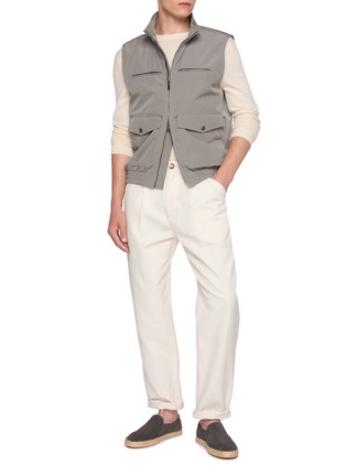 Figure View - Click To Enlarge - BRUNELLO CUCINELLI - Utility Pocket Water Resistant Vest
