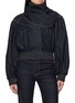 ZIMMERMANN Handkerchief Dark Wash Denim Bomber Jacket