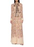 ZIMMERMANN Valiant Placement Print Maxi Shirt Dress
