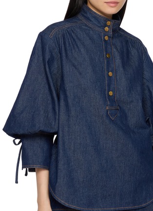  - ZIMMERMANN - Billow Dark Wash Denim Shirt