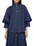 Main View - Click To Enlarge - ZIMMERMANN - Billow Dark Wash Denim Shirt