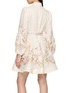 Back View - Click To Enlarge - ZIMMERMANN - Valiant Floral Button Up Mini Dress