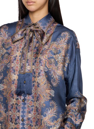  - ZIMMERMANN - Valiant Placement Print Silk Shirt