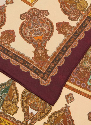 Detail View - Click To Enlarge - ZIMMERMANN - Printed Paisley Square Maxi Silk Scarf
