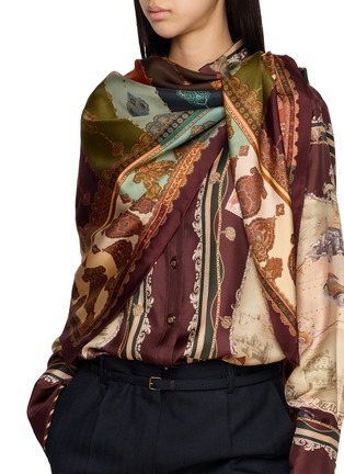 Figure View - Click To Enlarge - ZIMMERMANN - Printed Paisley Square Maxi Silk Scarf