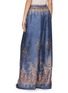 Back View - Click To Enlarge - ZIMMERMANN - Valiant Placement Print Wide Leg Silk Track Pants