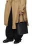 Figure View - Click To Enlarge - DISCORD YOHJI YAMAMOTO - Panel Leather Tote Bag