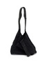 Detail View - Click To Enlarge - DISCORD YOHJI YAMAMOTO - Leather Trim Patch Dot Tote Bag