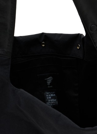  - DISCORD YOHJI YAMAMOTO - Leather Trim Patch Dot Tote Bag