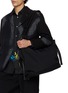 Figure View - Click To Enlarge - DISCORD YOHJI YAMAMOTO - Leather Trim Patch Dot Tote Bag