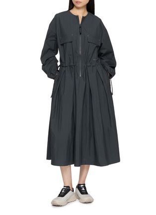 Figure View - Click To Enlarge - AND WANDER - Tuck Midi Dress