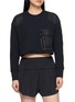 AND WANDER PE Waffle Cropped Long Sleeve T-Shirt