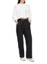 Figure View - Click To Enlarge - AND WANDER - PE Waffle Cropped Long Sleeve T-Shirt